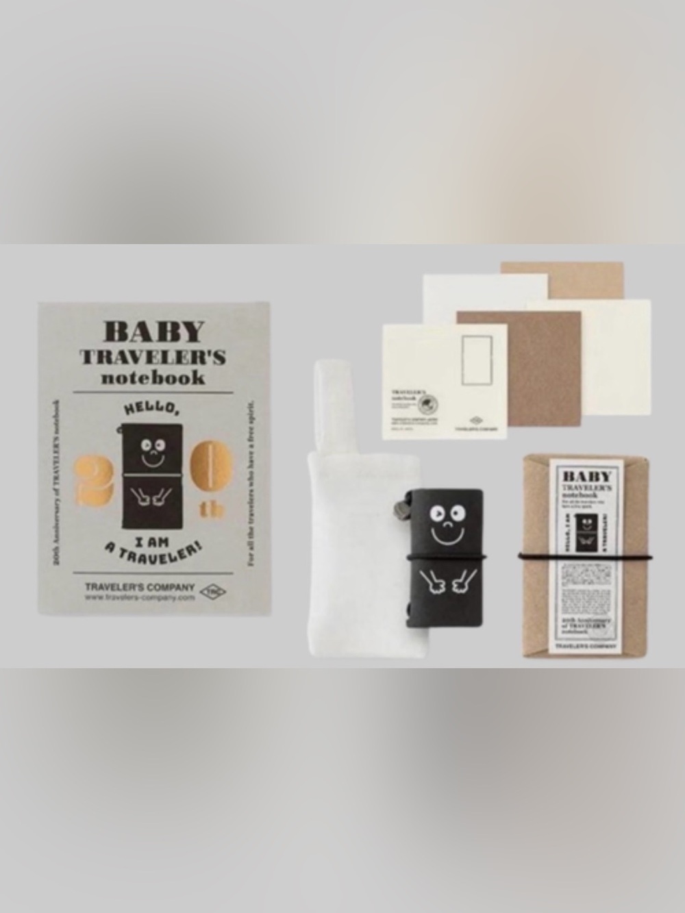 Traveler's Company Baby Traveler's Notebook Starter Kit - Black